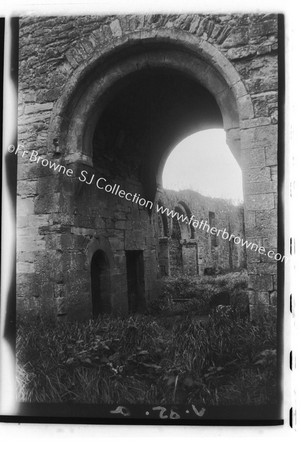 CREEVALEA ABBEY SOUTH CHANCEL ARCH & PILLARS OF SOUTH WALL